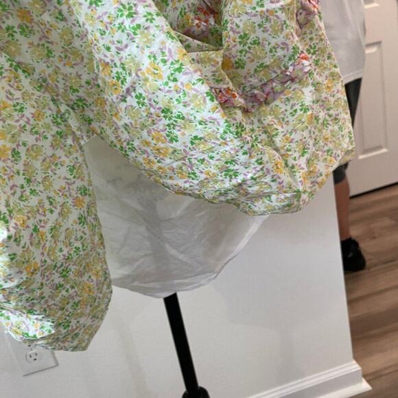 LOST & WANDER MAXI DRESS FLORAL RUFFLES TIERED SZ M BOHO COTTAGECORE - Picture 15 of 16